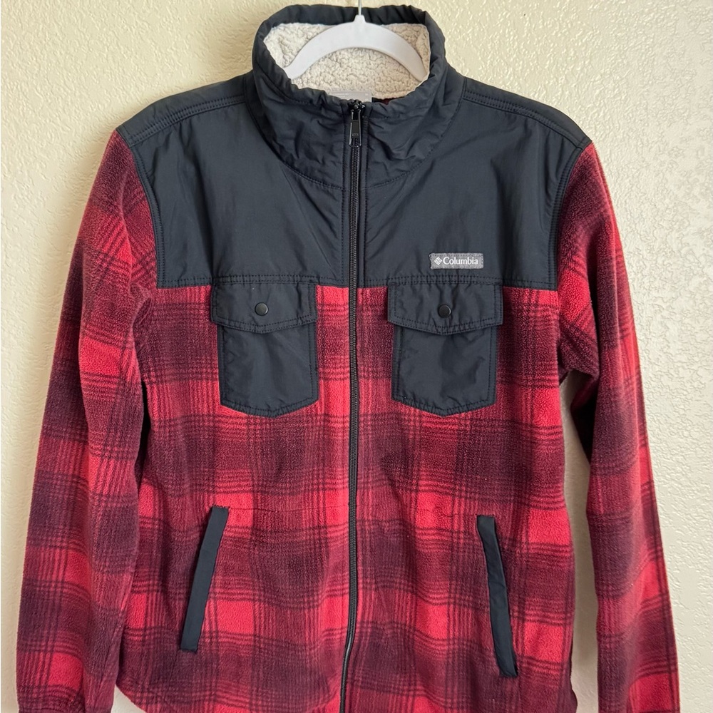 Columbia Red and Black Checkered Jacket